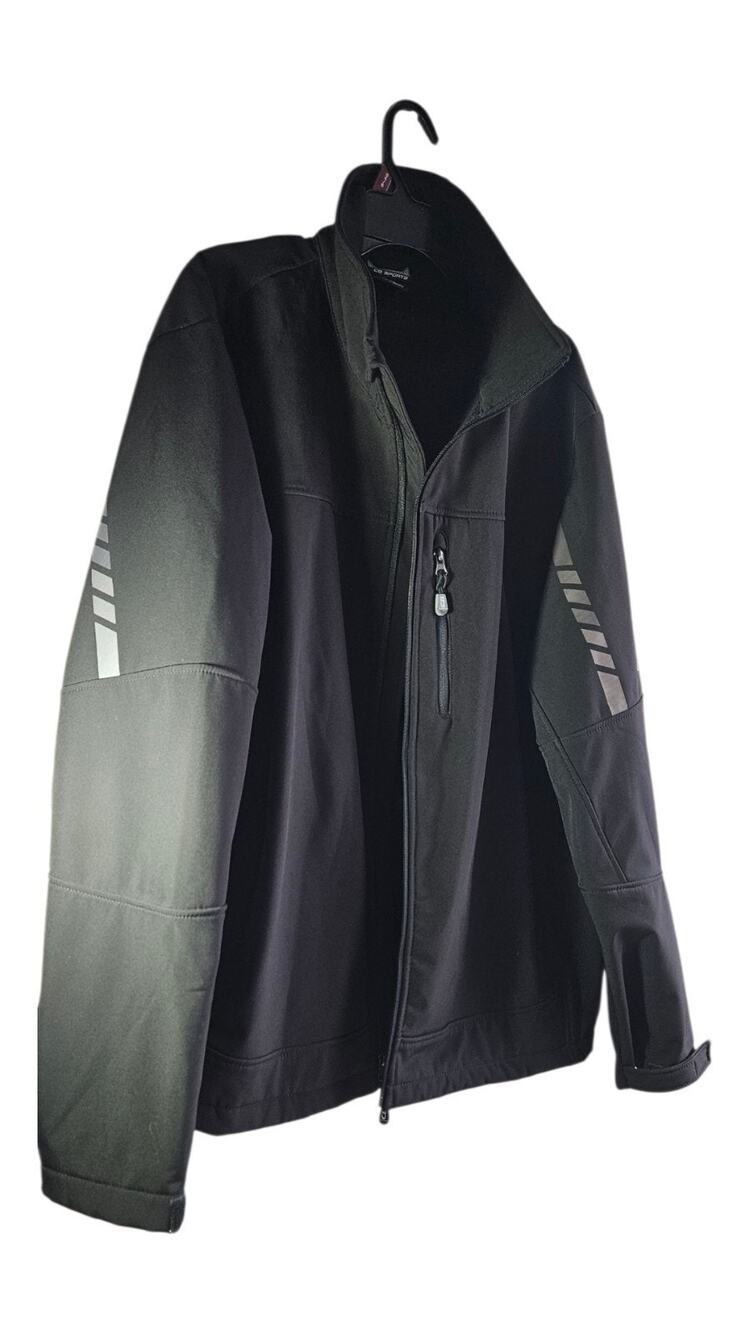 Men's CB Sports Black Stretch Hiking Camping Outerwear Jacket XXL Full Zip